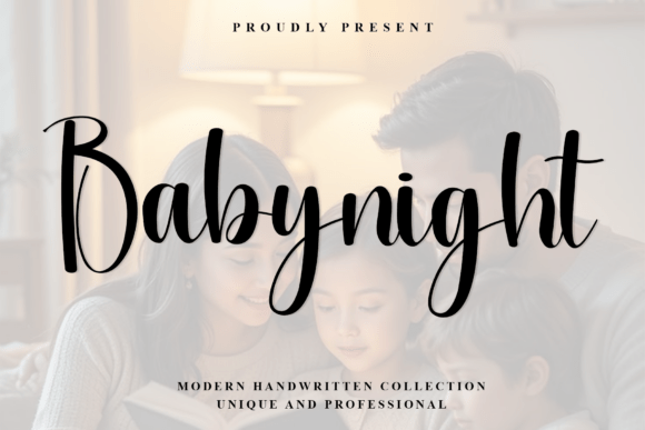 Babynight: A Flowing Script for Elegant Design