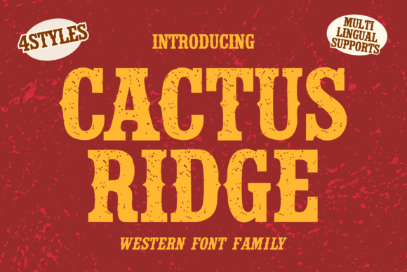 Cactus Ridge: A Western Display Font for Authentic Projects