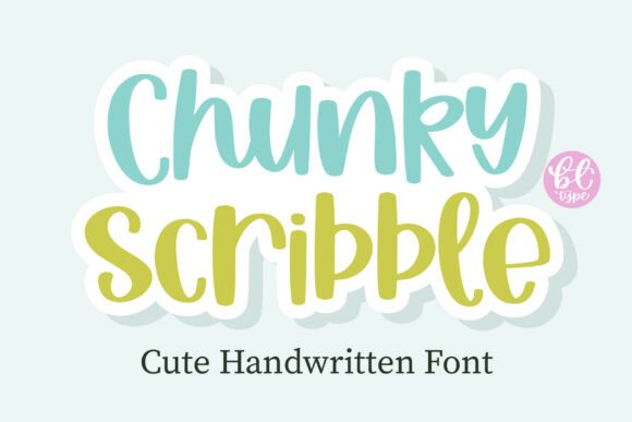 Chunky Scribble: A Playful Handwritten Font for Creative Projects