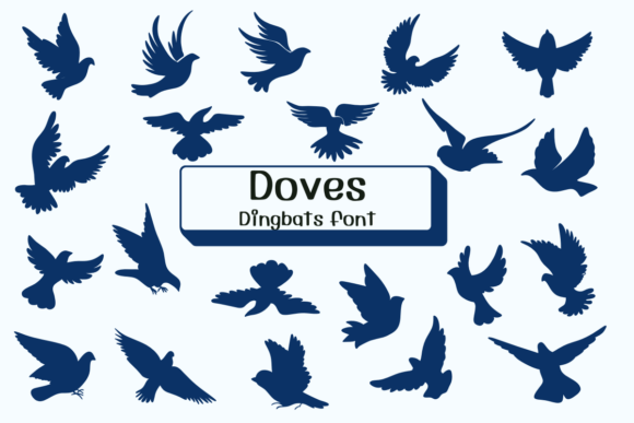Doves: A Sketched Dingbats Font for Creative Projects