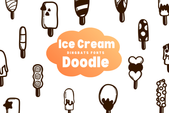 Ice Cream Doodle: A Playful Sketch Font for Creative Projects