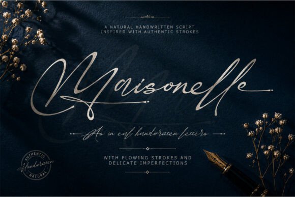 Maisonelle: Discovering an Elegant Handwritten Script Font