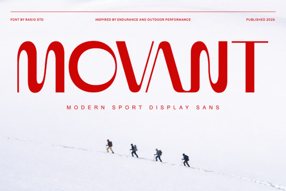 Movant: The Dynamic Sans Serif for Modern Athletic Design