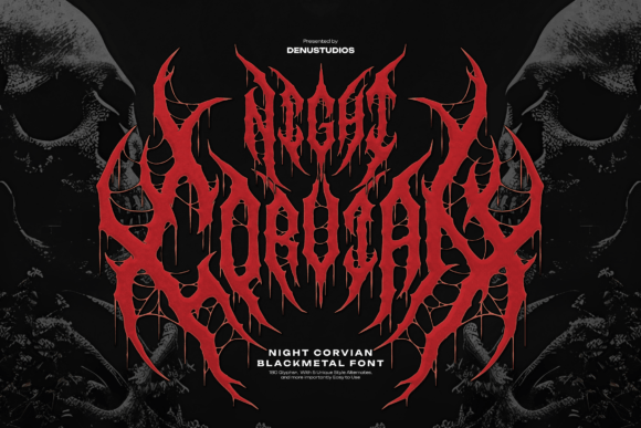 Night Corvian: A Typeface Forged in Darkness