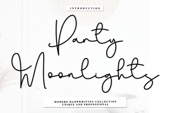 Party Moonlights: A Handwritten Font for Timeless Designs
