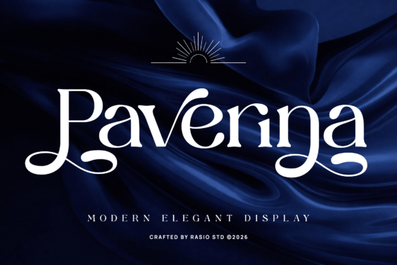 Paverina: A Typeface of Liquid Elegance
