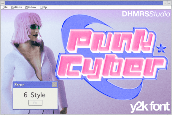 Punk Cyber: Y2K Retro Font for Bold Designs