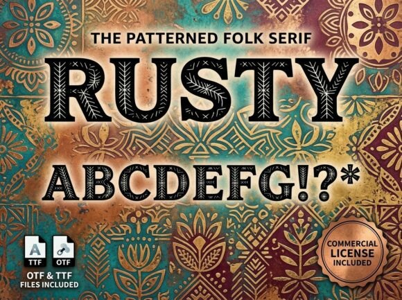 Rusty: A Folk Serif Font with Timeless Craft