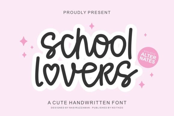 School Lovers Font: Playful Typography for Creative Designs