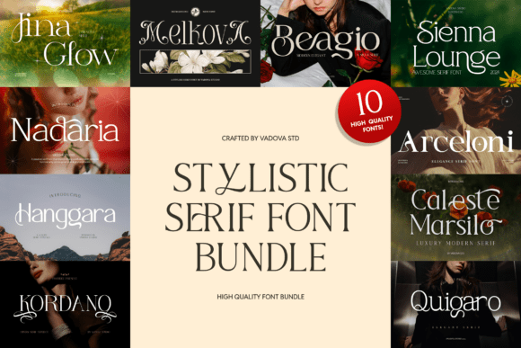 Stylistic Serif: Elegant Fonts for Creative Design