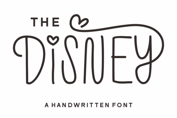 The Disney Font: A Whimsical Handwritten Typeface