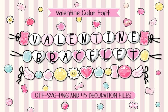 Valentine Bracelet: Sweet Beaded Typography for Your Designs