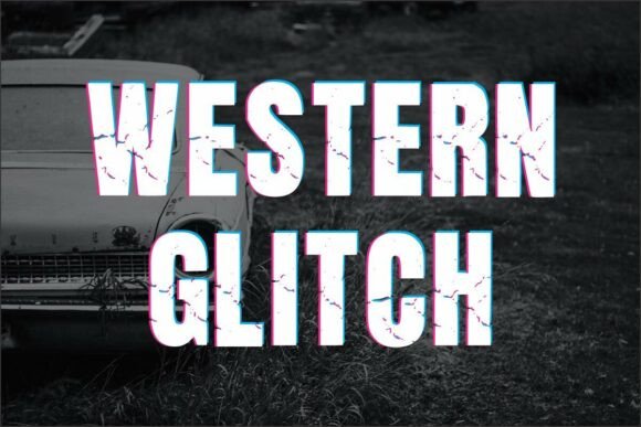 Western Glitch: A Creative Font for Modern Designs